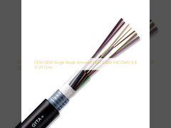 Noyau blindé HXCOWO 6 8 12 24 de câble de fibre de mode unitaire d'ODM d'OEM