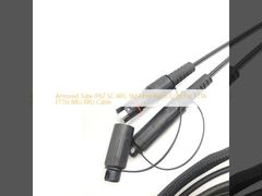 Corde de correction blindée de fibre de Sc RPA du tube IP67 SM pour le câble de FTTA FTTH BBU RRU