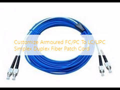 Adaptez le FC/PC blindé aux besoins du client à la corde de correction de fibre duplex recto de LC/UPC