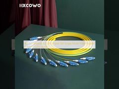 veste compatible des tresses 0.9mm LSZH de fibre de mode unitaire de SM de tresse de LC UPC 4G