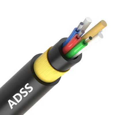 acheter HXCOWO câble aérien autoportant Mini G652D ADSS câble à fibre optique 2-288 cœurs fabrication en ligne