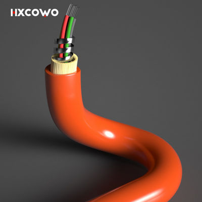 acheter Custom Length Multimode 6 Core 12 Core Flexible Spiral Steel Armoured Fiber Optical Cable fabrication en ligne