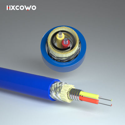 acheter LSZH TPU Flexible Spiral Steel Armored Fiber Optical Cable For Dustproof Function fabrication en ligne
