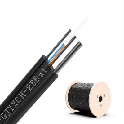 acheter Nombre de conducteurs ≥ 10 Câble d'interface à fibre optique à 2 noyaux FTTH 1 km GJYXCH avec longueur personnalisée fabrication en ligne