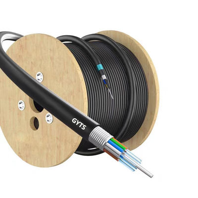 acheter Direct Buried GYTA/GYXTW/GYTS/GYFTS Armored Fiber Optic Cable with Rodent Proof Design fabrication en ligne