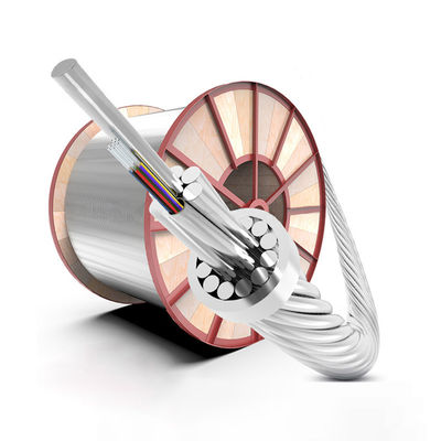 acheter Cable aérien à fibre optique autoportable OPGW câble aérien à fibre optique câble de terre optique 48 noyau fabrication en ligne