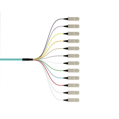 acheter Wavelength 850nm/1310nm/1550nm 12Color-Coded Bunch Ribbon Type SC Fiber Optic Pigtails fabrication en ligne