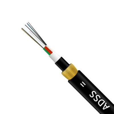 acheter Overhead ADSS Aerial Fiber Optic Cable Single / Double Jacket Leather fabrication en ligne