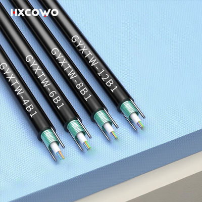 acheter 12 Cores G657A G652D GYXTW Aerial Outdoor Steel Wire FTTH Armoured Fiber Optical Cable fabrication en ligne