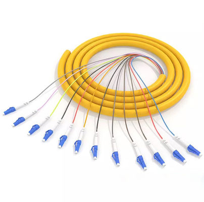 acheter Telecom Grade HXCOWO 12 Core Bundle LC Fiber Pigtails For 10G Gigabit Optical Network fabrication en ligne