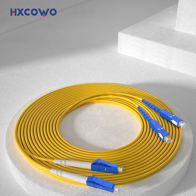 acheter HXCOWO FTTH Indoor SC/UPC-LC/UPC SM G657A2 Duplex Armored Fiber Cable Patch for Wired LAN fabrication en ligne