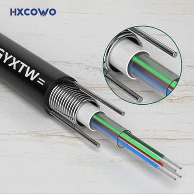 acheter 4 24 144 Core Fiber Armoured Cable G652D GYXTW Steel Wire Armoured Fibre Optic Cable fabrication en ligne