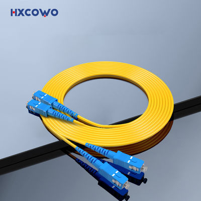 acheter 2 Core SC/UPC-SC/UPC Duplex Multi-Mode Single Mode 9/125 2.0mm 0.5M Fiber Optic Cable Patch fabrication en ligne