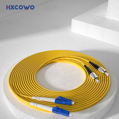 acheter Armored Fiber Cable Patch HXCOWO OM4 LC UPC to FC Duplex Multimode Fiber Optic Cable fabrication en ligne