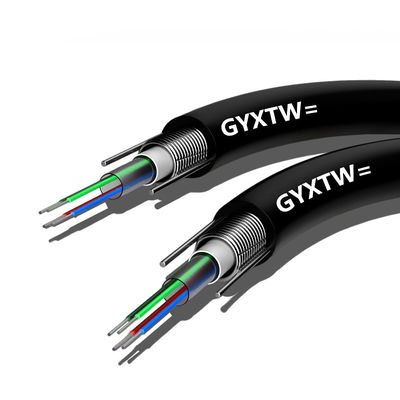 acheter Black Outdoor Armored Fiber Optic Cable G652D Duct Optical Fiber Cable fabrication en ligne