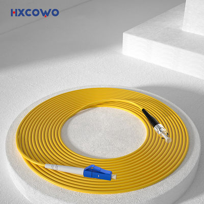acheter HXCOWO SM SX G657A2 LC/UPC-FC 2 3mm LSZH Armored Fiber Optic Cable Patch for Wifi Network fabrication en ligne