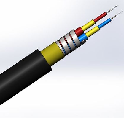 acheter SM LC SC FC CPRI Waterproof FTTA Jumper Armored Fiber Optic Cable 7.0mm 2C 4C fabrication en ligne