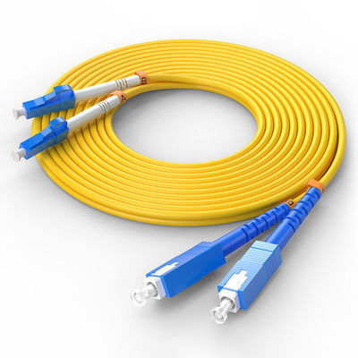 acheter FTTH FTTxFTTB Network LC-SC Multimode Duplex Fiber Optic Cable with Customized Colors fabrication en ligne