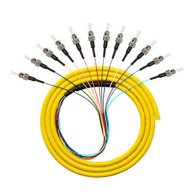 acheter 12 Cores 12F 9/125 0.9mm ST Singlemode FTTH Fiber Optic Pigtail Wavelength 1310nm fabrication en ligne