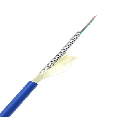 acheter Stainless Steel OM3 OM4 Armored Fiber 6 Core G652D PVC LSZH fabrication en ligne