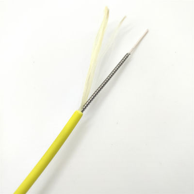 acheter 10D Bending Radius Direct Indoor Spiral Steel Armored Optical Cable 1-12 Core 1km fabrication en ligne