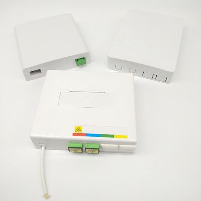 acheter 2 Port Ftth Fiber Optic Termination Box SC/APC Adapter Fiber Termination Boxes fabrication en ligne