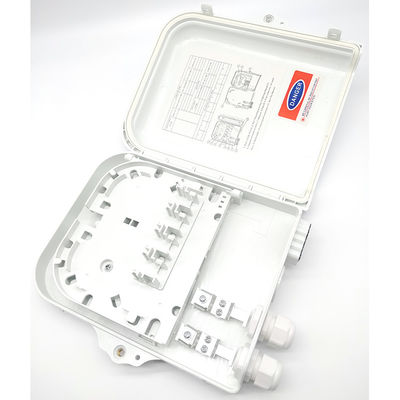 acheter 8 Ports FTTH Terminal Box White Outdoor Corridor PC 8 Core Optic Fiber Distribution Box fabrication en ligne