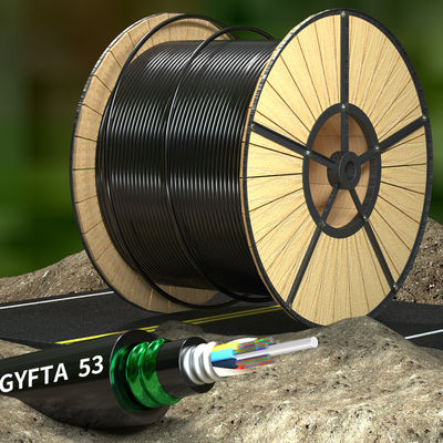 acheter Outdoor 12 Core Armoured Fiber Optic Cable GYFTA53 Armored Optical Cable fabrication en ligne
