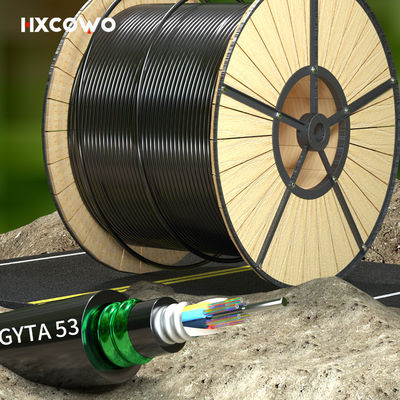 acheter G652D/G657A1/G657A2 Câble à fibre optique GYTA53 6-288 Noyau pour les télécommunications fabrication en ligne