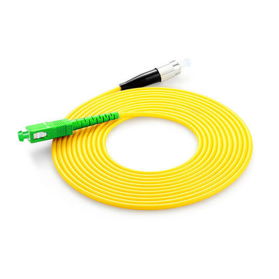acheter PVC LSZH Fiber Optic Cable Patch SC FC LC ST Connector Type HXCOWO G652D G657A APC UPC fabrication en ligne