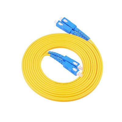 acheter Patch de câble optique blindé en Fiber optique, PVC LSZH HXCOWO FTTH 1.6mm 2mm 3mm Duplex SC UPC Jumper 1.5m 3.5m fabrication en ligne
