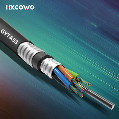 acheter Cable à fibre optique en HDPE à veste blindé Cable à fibre optique pour espace extérieur certifié RoHS fabrication en ligne