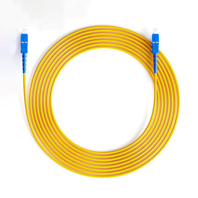 acheter Wiegand Network PVC Jacket SC/UPC Single Mode Simplex Armored Fiber Optic Cable Patch fabrication en ligne