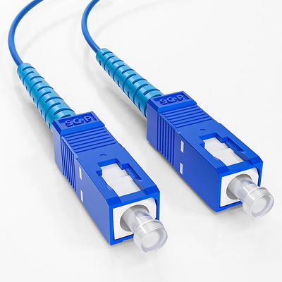 acheter Blue SC SM 2.0 MM 3.0 MM 1M 2M 5M 10M Armored Fiber Patch Cord For FTTN Network fabrication en ligne