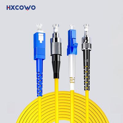 acheter HXCOWO SC LC FC ST MTRJ APC/UPC Connectors Indoor Armored Fiber Optical Patch Cord 1 fabrication en ligne