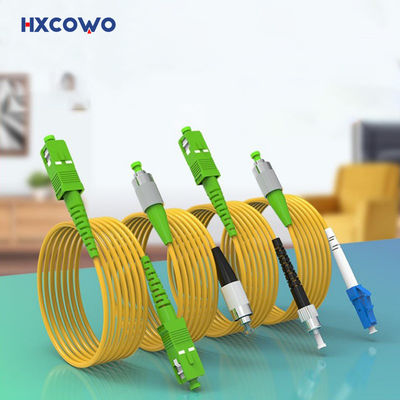 acheter Corde de raccordement à fibre optique 1 noyau HXCOWO SC/FC/LC/ST à faible perte APC/UPC 9/125 SM SX 3M G657A fabrication en ligne