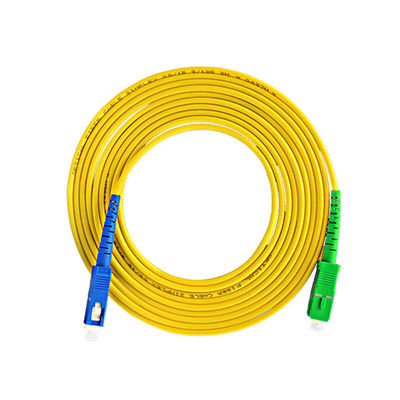 acheter 2.0mm 3,0mm Single Mode Fiber Patch Cord SC SC APC UPC Jumper à fibres fabrication en ligne
