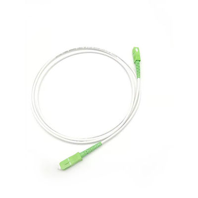 acheter Corde de correction optique blanche de fibre LSZH SC/APC à la basse perte par insertion du SM 9/125 de SC/APC fabrication en ligne