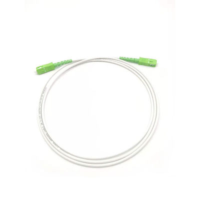 acheter G657A 3.0mm LSZH White Armored Fiber Optic Patch Cord SC/APC To SC/APC SM 9 1F fabrication en ligne