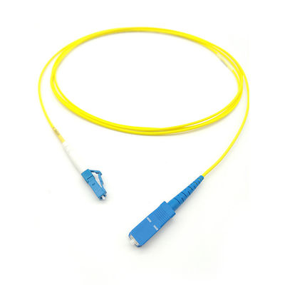 acheter SM LSZH 3mm SX 2M Stainless Steel Armored Fiber Optic Jumper Cable FTTH LC/UPC-SC/UPC fabrication en ligne