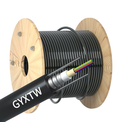 acheter GYXTW Cable blindé en fibre optique extérieur avec transmission de signal de données réseau résistant à la corrosion et d'excellentes propriétés mécaniques fabrication en ligne