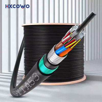 acheter GYTA53 Cable à fibre optique blindé extérieur avec 48/72/96/144 G652D/G657A1/G657A2 Type de fibre et longueur personnalisée fabrication en ligne