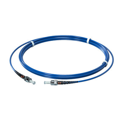 FTTH PVC 3.0MM Single Mode G657A1 3M ST/UPC-ST/UPC Armored Fiber Optic Patch Cord