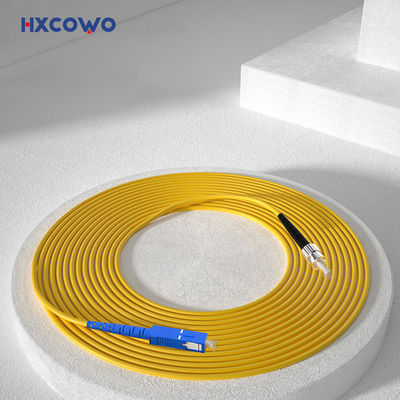 FTTX Fiber Optic Patch Cord with HXCOWO SC FC Connectors and SM Indoor Armored Cable