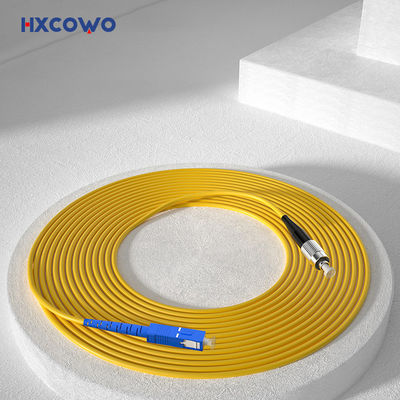 Cordes de patch à fibre optique couleurs personnalisées HXCOWO FTTH SC/FC UPC APC blindé SM MM SX DX Patch au câble à fibre optique
