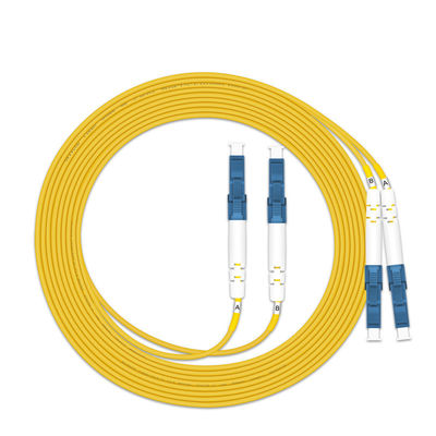 MM OM3 2mm/3mm Duplex LC/UPC câble de patch en fibre optique pour les couleurs personnalisées