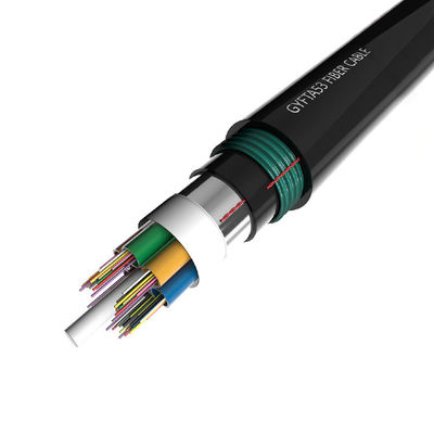 Cable à fibre optique en tube lâche blindé extérieur avec double protection blindée et fibre de type G652D/G657A1/G657A2