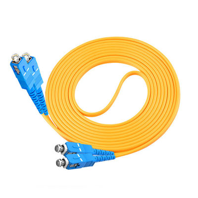 SC/UPC-SC/UPC Duplex Multimode OM3 Jumper Cable Fiber Optic Patch Cord for Networking