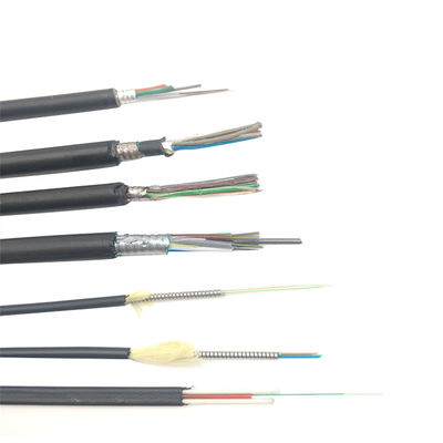 Longueur personnalisée câble en fibre optique blindé extérieur avec ruban d'acier blindé et câble de remplissage numéro 5 0 Idéal pour les installations de réseaux extérieurs